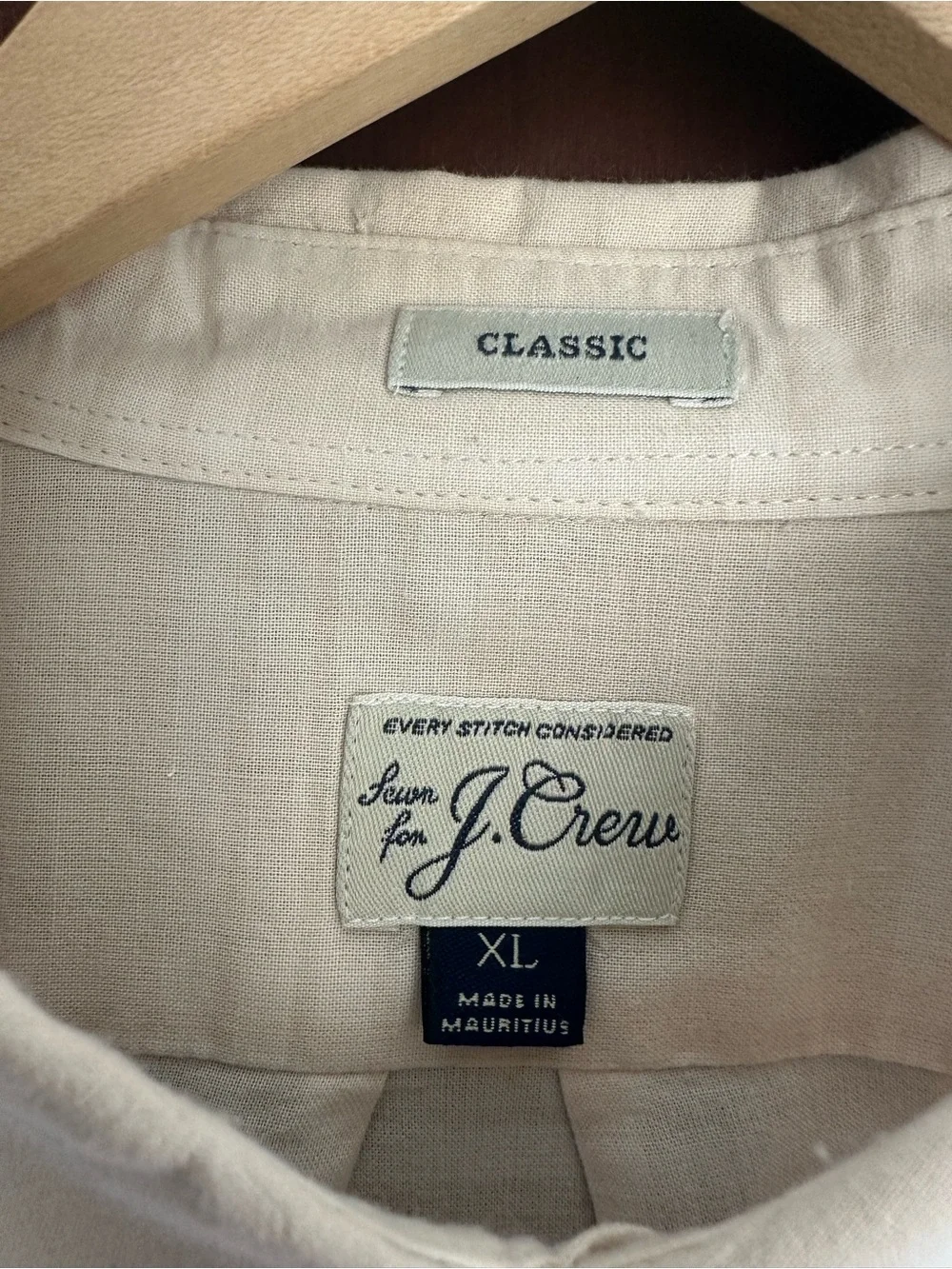 J. Crew lightweight cream
